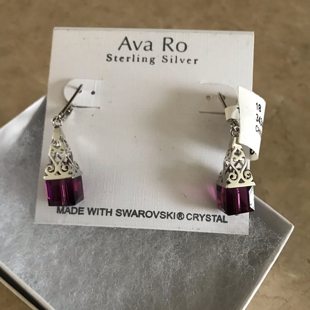Sterling Swarovski Earrings